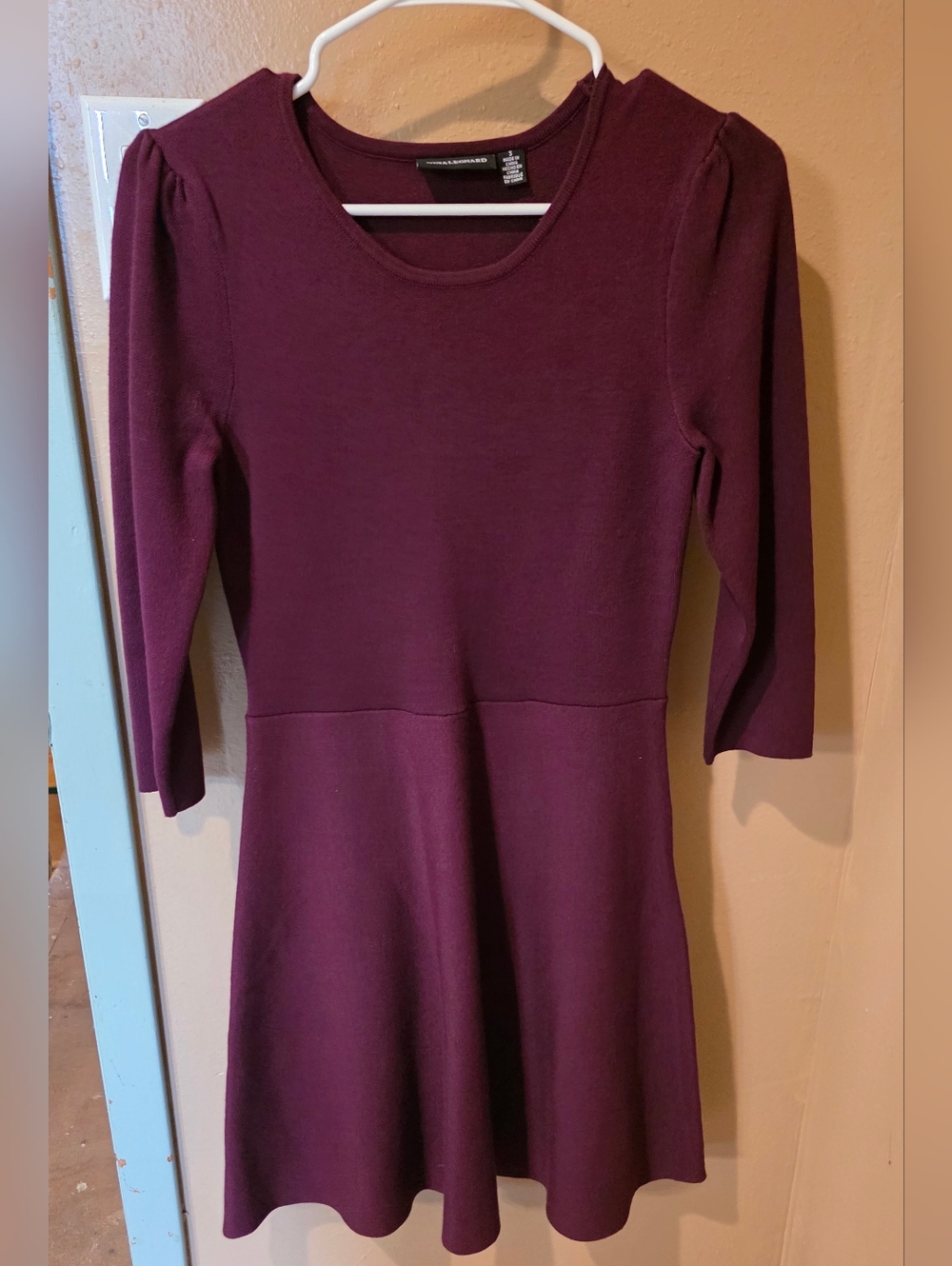 Nina Leonard Deep Burgundy Top
